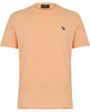 Paul Smith Regular Fit Zebra Crew-Neck T-Shirt - Natural