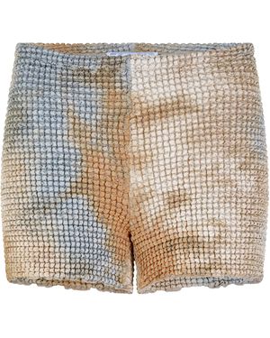 Off-White c/o Virgil Abloh Tie Dye Shorts, All Over Design - Natural