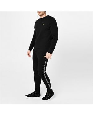 Lyle & Scott Tape Jogging Bottoms - Black