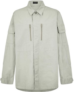 Balenciaga Military Long Sleeve Shirt - Grey