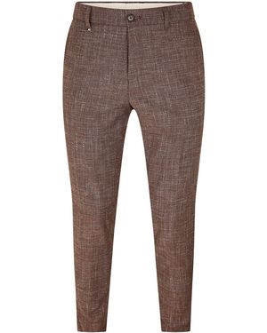 BOSS C Genius Straight Leg Trousers - Brown