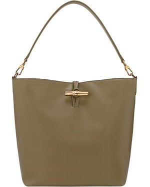 Longchamp Le Roseau M Hobo Bag - Green