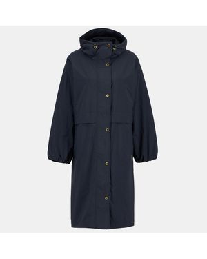 Barbour Naboo Funnel Neck Long Sleeve Showerproof Rain Anorak - Blue