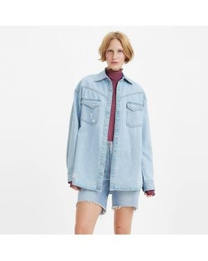 Levi's Dorsey Xl Western Shirt - Blue