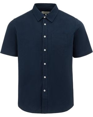 Firetrap Short Sleeve Oxford Shirt - Blue