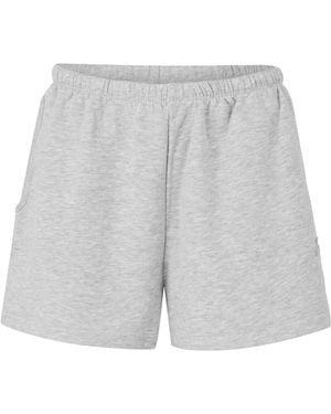 Jack Wills Slouchy Fleece Jogger Shorts - Grey