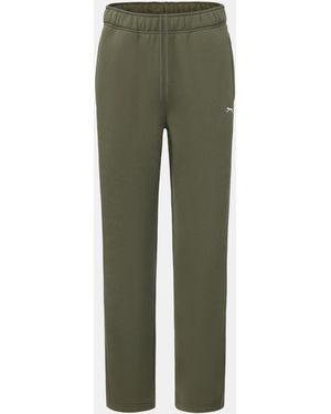 Slazenger 1881 Open Hem Fleece Trousers - Green
