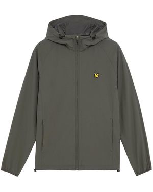 Lyle & Scott Woven Zip Through Tracksuit Top - Grey