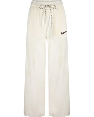 Nike Velour Trousers - White