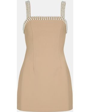Odd Muse The Ultimate Muse Pearl Trim Mini Dress - Natural