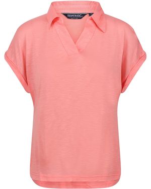 Regatta Lupine Short Sleeve Polo Shirt - Pink