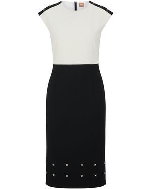 BOSS Devoka1 Wrap Dress - Black