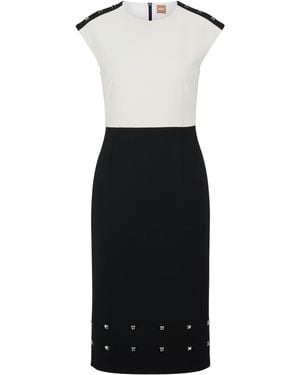 BOSS Devoka1 Wrap Dress - Black