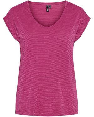 Pieces Regular Fit T-Shirt - Purple