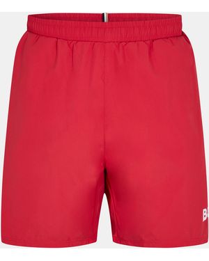 BOSS Dolphin Swim Shorts - Red