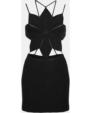 Givenchy Silk Knit Star Dress - Black