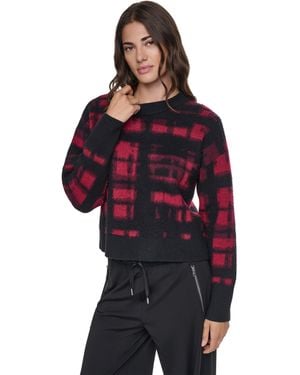 DKNY Prnt Cn Knit Ld64 - Red