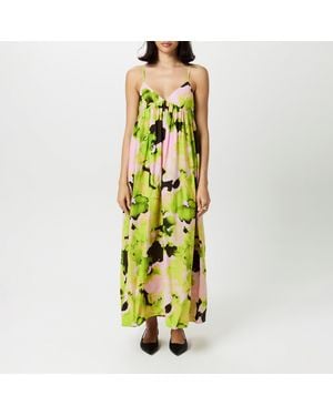 SELECTED Helinda Sleeveless Boho Maxi Dress - Green