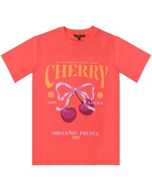 Biba Oversized Graphic T-Shirt - Pink