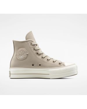 Converse Chuck Taylor All Star Lif High-Top Trainers - Natural