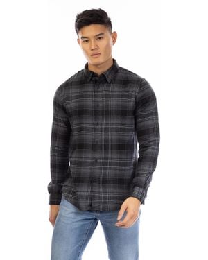 Peter Werth Cromer Long Sleeve Plain Shirt - Black