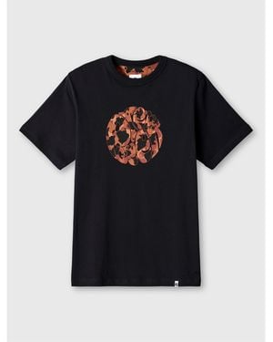 Pretty Green Pg Brindle Logo Regular Fit T-Shirt - Black