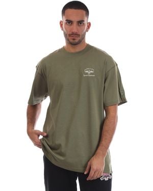 Avirex Crotona Oversized Fit Oversized T-Shirt - Green