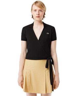 Lacoste Short Sleeve Tailored Fit Polo Shirt - Black