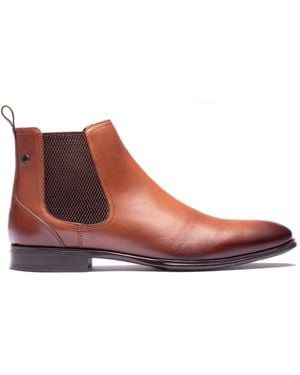 Base London Ellison Leather Chelsea Boots - Brown