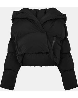 DIESEL W-Iley-T1 Hooded Long Sleeve Short Puffer Jacket - Black