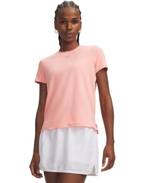 Under Armour Vanish Short Sleeve Performance Gym Top - Pink