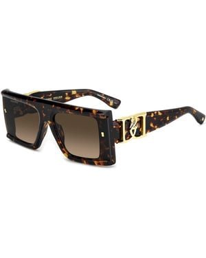 DSquared² Rec Flat Top Sunglasses - Black