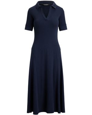 Ralph Lauren Knitted Jumper Dress - Blue