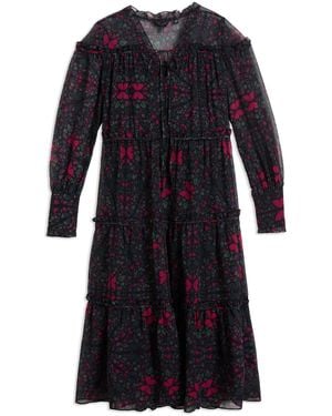 Ted Baker Ellyah Ruffle Midi Dress - Black