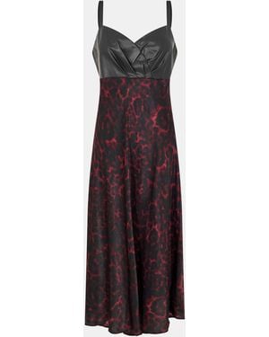 DKNY Mix A Line Dress - Purple