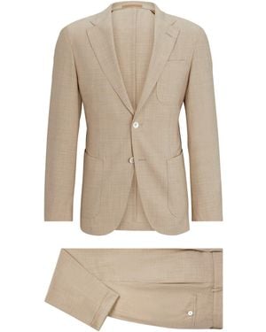 BOSS Hbc Lheston 2 Pcs 242 Camel Suit - Natural
