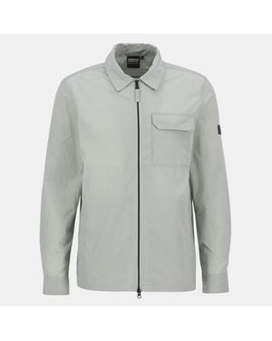 Barbour Rosso Ripstop Long Sleeve Zip Overshirt - Grey