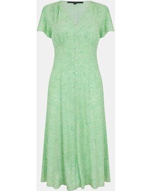 French Connection Bernice Tea Dress - Green