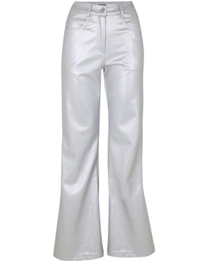 Amy Lynn Lupe Wd Straight Leg Trousers - Grey