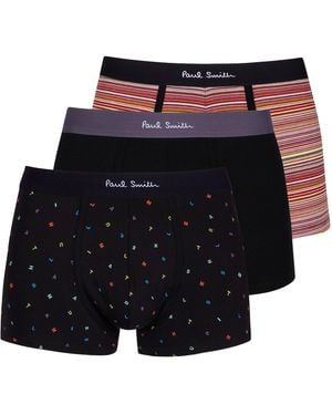Paul Smith 3-Pack Stamp Aop Boxer Briefs - Blue