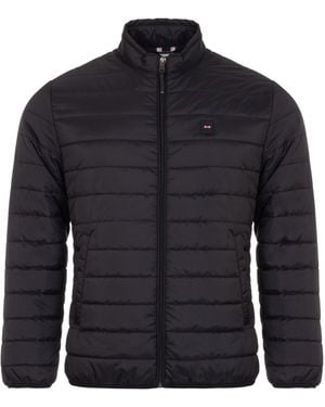 Eden Park Long Sleeve Waterproof Puffa Jacket - Blue