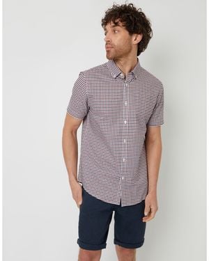 Threadbare Marc Short-Sleeve Dress Shirt - Grey