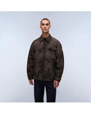 Napapijri Vajolet Two-Way Zip Overshirt - Brown