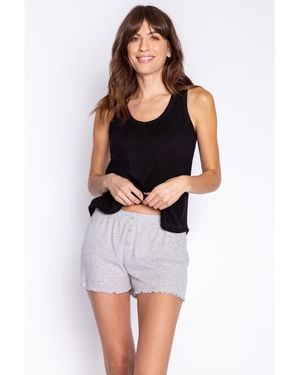 Pj Salvage Ribbed Short - Black