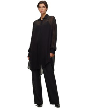 BOSS Bareid Long-Sleeve Blouse - Black