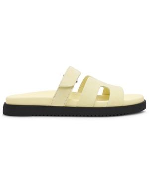 Steve Madden Missile Flat Sandals - Yellow