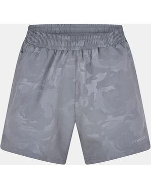 Gym King Camo Performance Gym Shorts - Grey