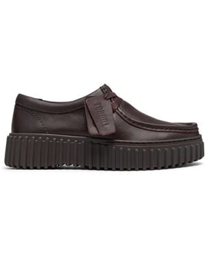 Clarks Moc Toe Formal Shoes - Brown