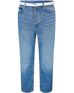 HUGO Nate/Tape Wide Leg Jeans - Blue