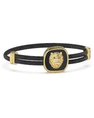 Guess Lion King Cuff Bracelets - Black